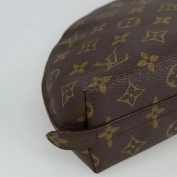 LOUIS VUITTON Monogram Trousse Demi Ronde Cosmetic Pouch M47520 LV Auth 101823 - Picture 3 of 16